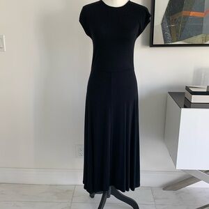 Vince black knit sleeveless midi dress - size M
